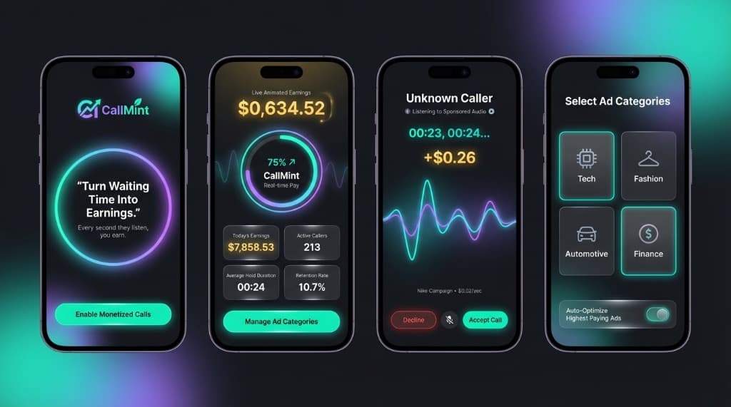 CallMint — Telecom Monetization interface